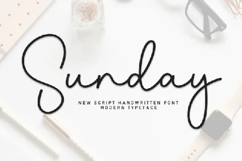 Sunday Script Typeface font