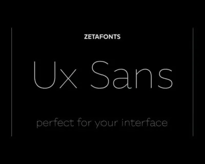 Ux Sans Family font