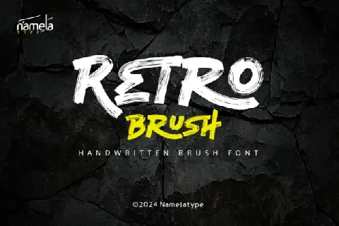 Retro Brush font