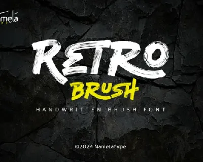 Retro Brush font