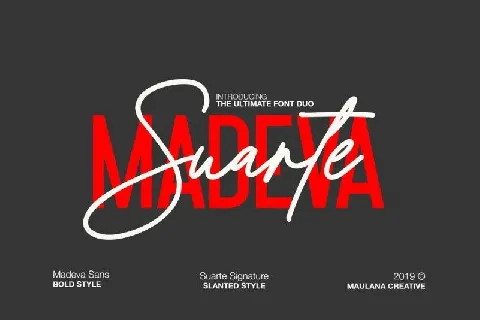 Madeva Suarte Duo font