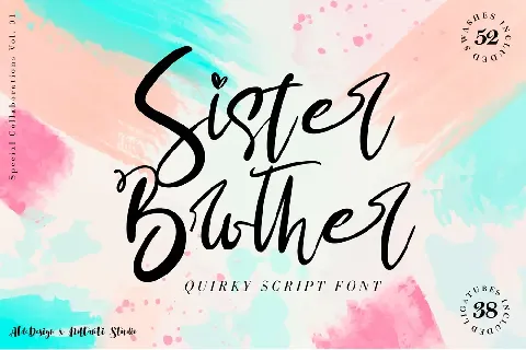 Sister & Brother font