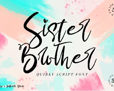 Sister & Brother font
