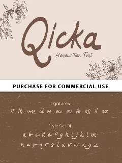 Qicka - Personal Use font