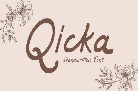 Qicka - Personal Use font