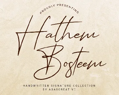 Hathem Bosteem FREE font