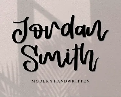 Jordan Smith - Personal Use font