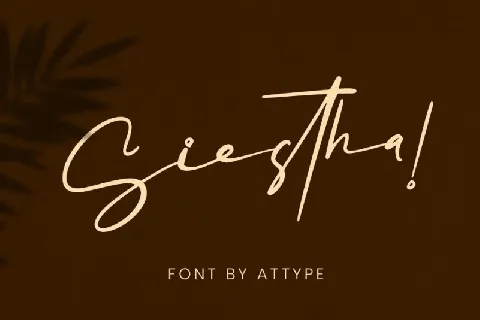 Siestha Signature font