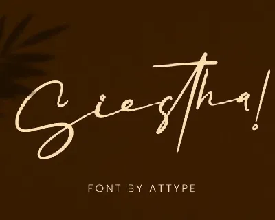 Siestha Signature font