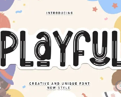 Playful Display Typeface font