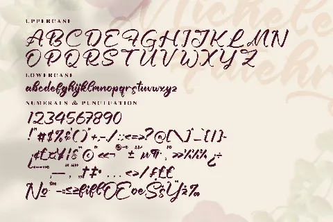Michele Fatehry font