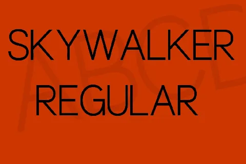 Skywalker font