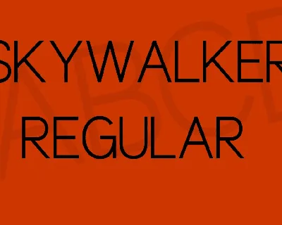 Skywalker font