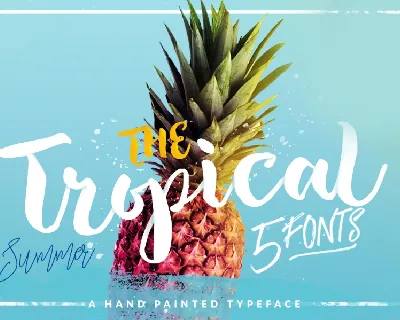 The Tropical Script Free font