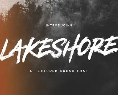 Lakeshore Brush Free font