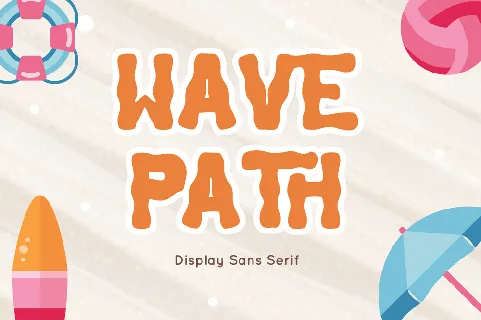 Wave Path - Personal Use font