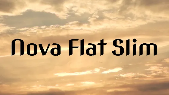 Nova Flat Slim font