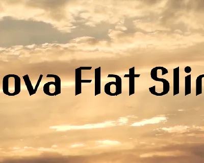 Nova Flat Slim font