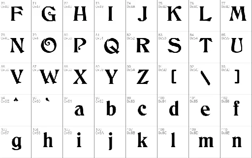 JMH Cthulhumbus font