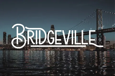 Bridgeville font