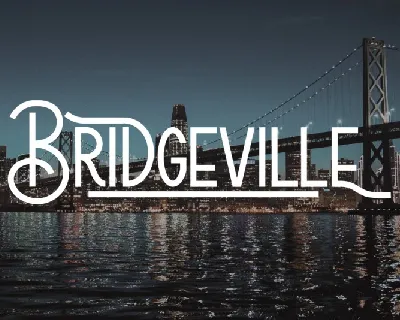 Bridgeville font