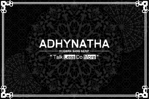Adhynatha font