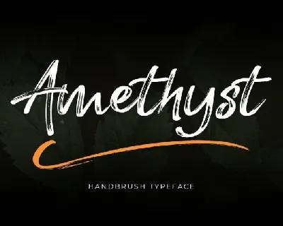 Amethyst Hand Brush font