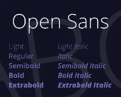 Open Sans font