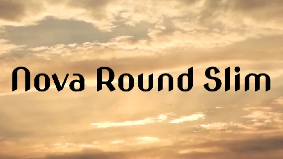 Nova Round Slim font