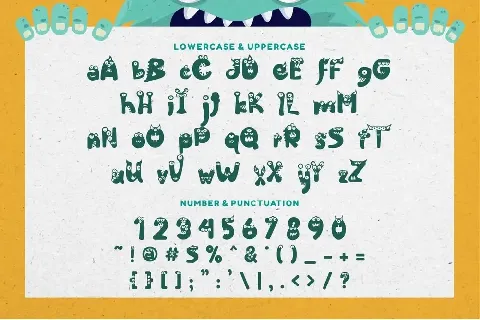 Friendly Monster font