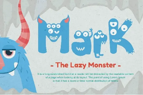 Friendly Monster font