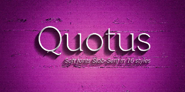 Quotus font