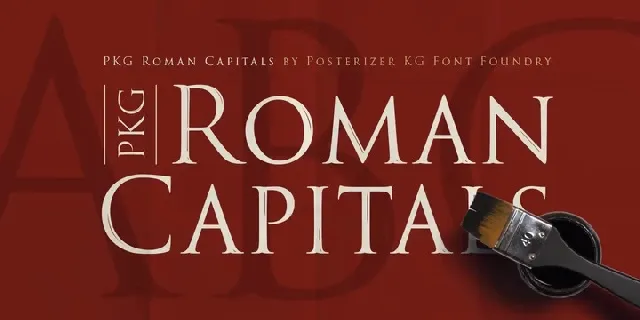PKG Roman Capitals font