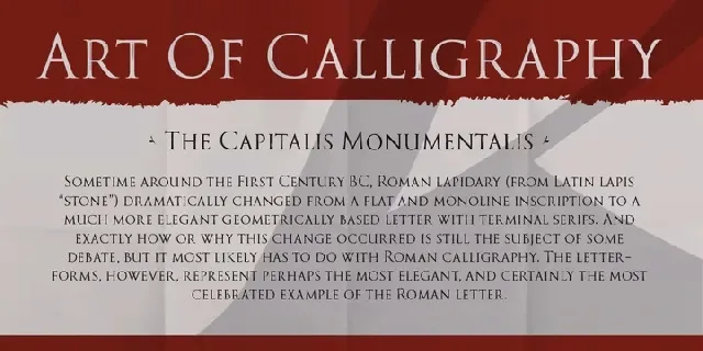 PKG Roman Capitals font