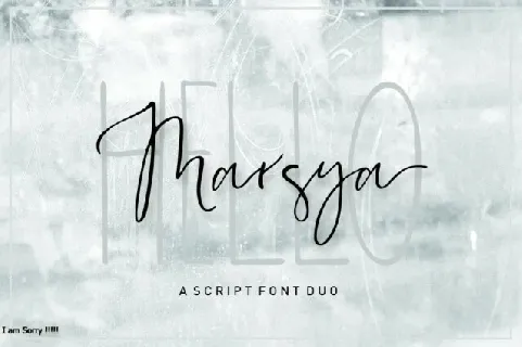 Marsya Script font