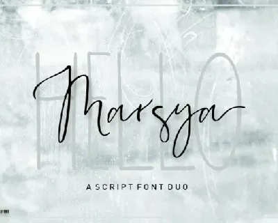 Marsya Script font