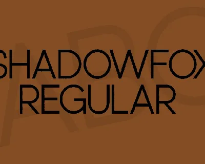 Shadowfox font