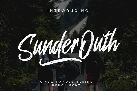 Sunder Outh Brush font