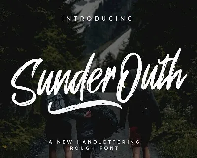 Sunder Outh Brush font