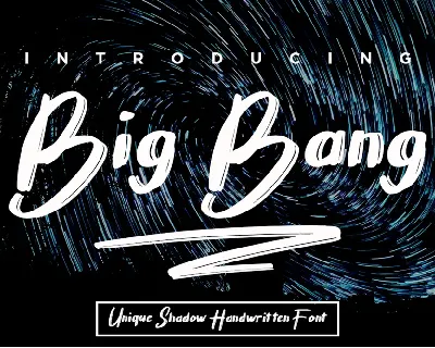 Big Bang font