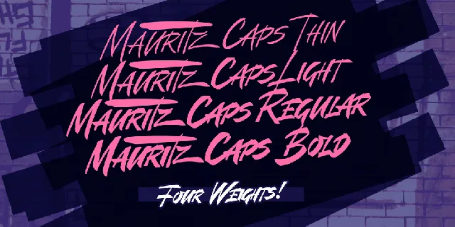 Mauritz Caps PERSONAL USE font