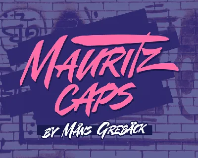 Mauritz Caps PERSONAL USE font