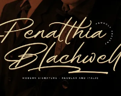 Penatthia Blackwell font