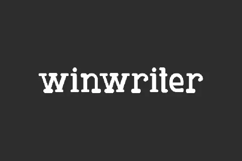 Winwriter font
