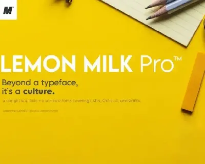 Lemon Milk Family font