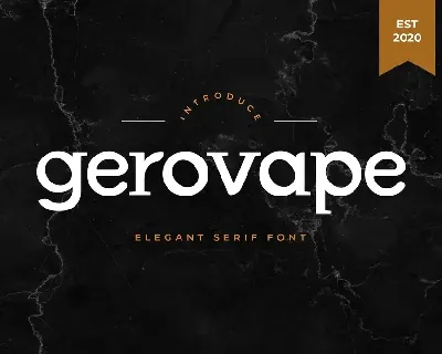 Gerovape font