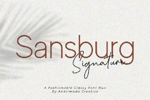 Sansburg Duo font