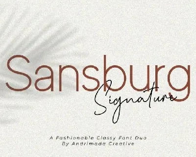 Sansburg Duo font