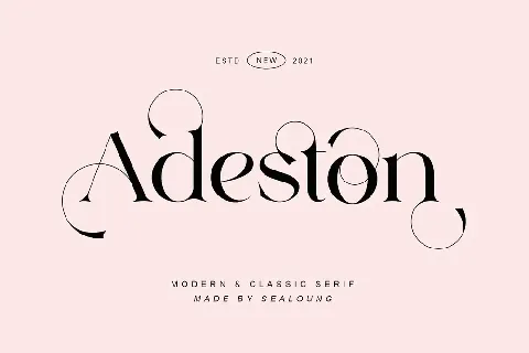 Adeston font