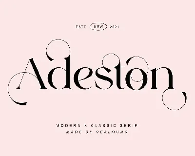 Adeston font